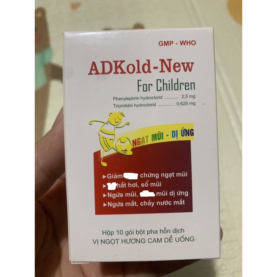 Adkold-new Hắt hơi, sổ mũi. Chảy nước mũi, nước mắt và nghẹt mũi Cảm lạnh. Ngứa mũi ĐẠT CHUẨN GPP
