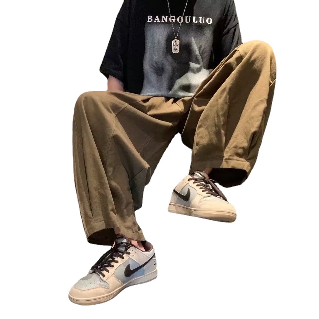 Quần harem Dáng Suông Rộng Lưng Thun Co Giãn Thời Trang Hàn Quốc Chất Lượng Cao Có size Lớn M-2XL Dành Cho Nam Giới