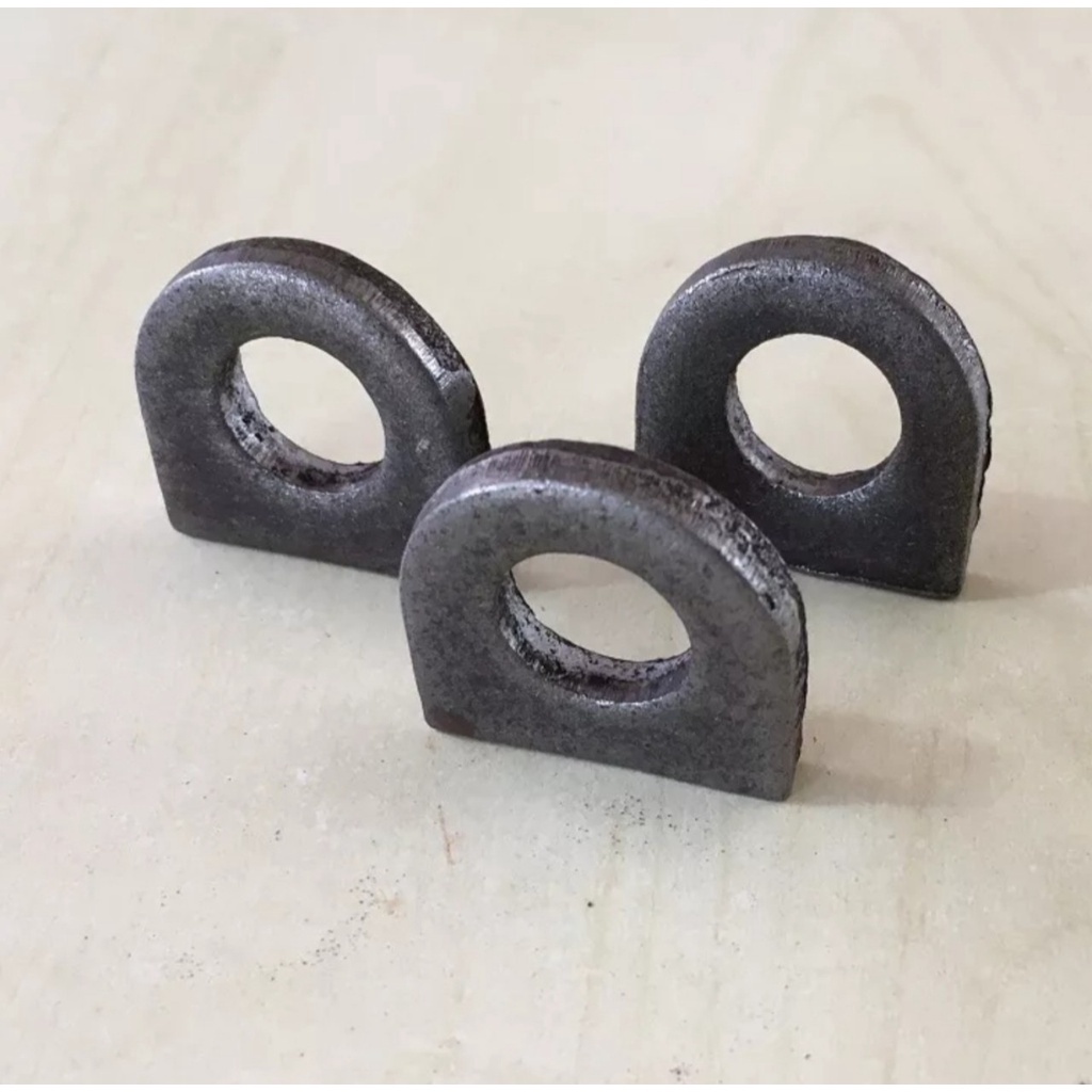 Bát khóa cửa sắt, Khoen cửa sắt, tai sắt dẹt, pass khóa cửa,vòng tròn khóa cửa  6ly loại tốt