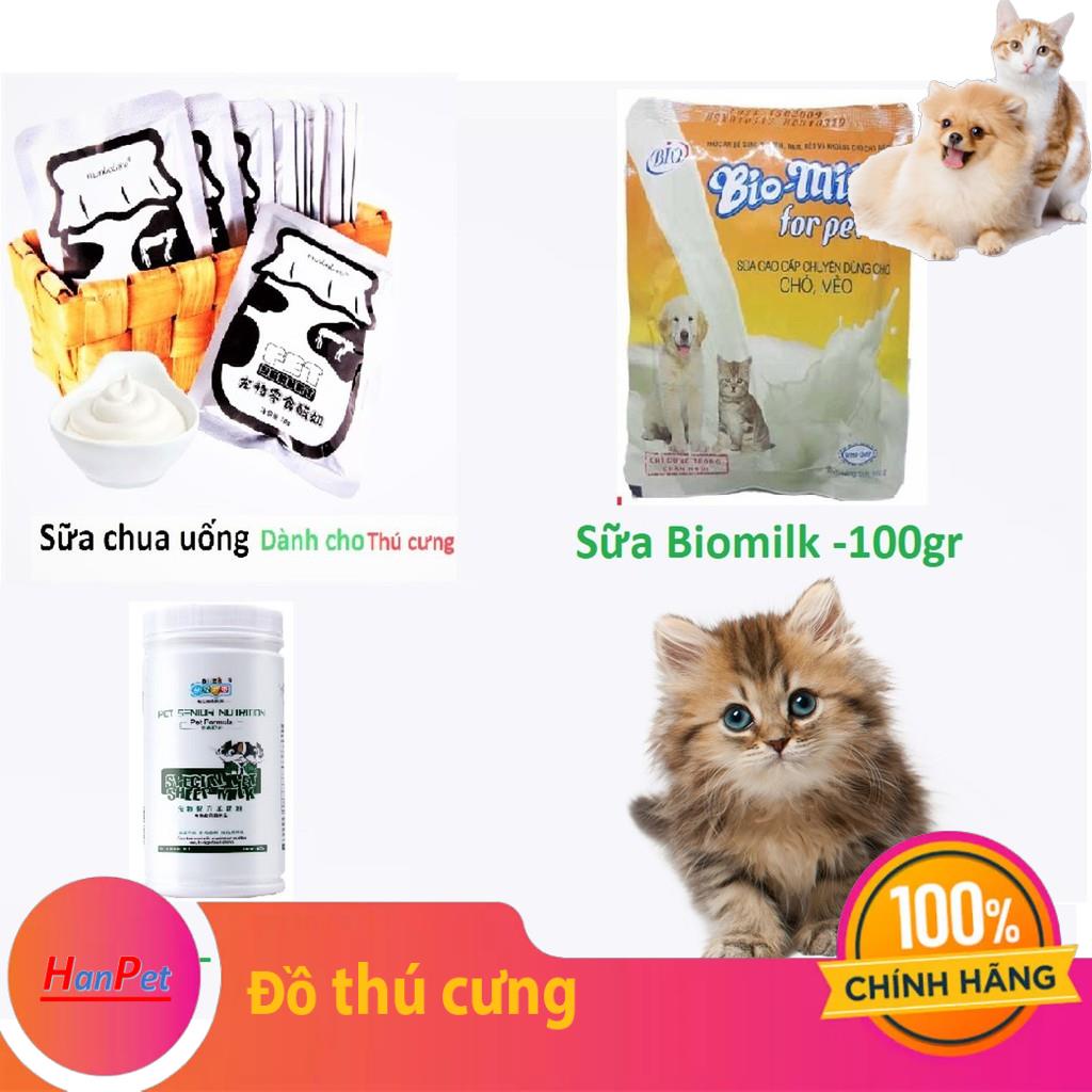 Sữa Cho Chó Mèo (3 loại) Bio Milk - Sữa bio milk 100g Sữa chua uống Sữa bột dinh dưỡng thú cưng