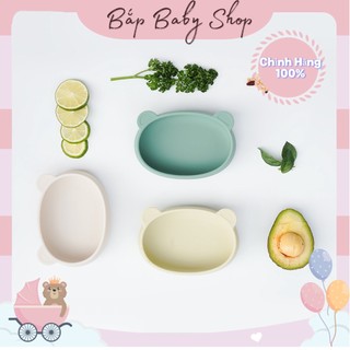 Bát gấu ăn dặm silicone bluemama modui hàn quốc