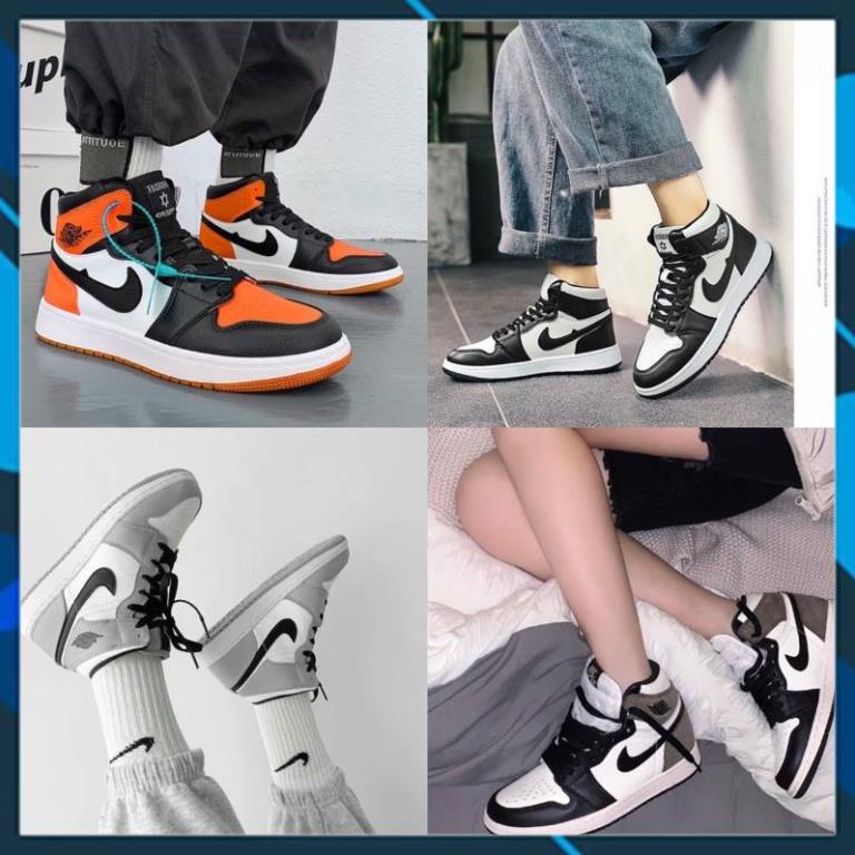 Giày sneaker JORDAN 1 CỔ CAO các màu Hot trend nam nữ, Giày thể thao JD1 cao cổ dùng đi học,tập gym,chạy bộ