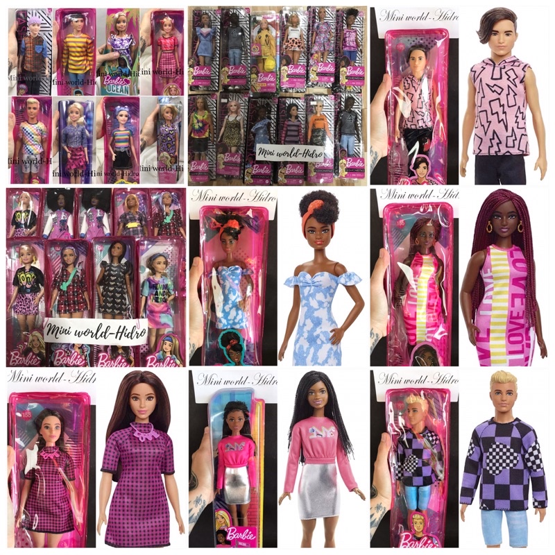 Búp bê Barbie fashionistas da đen chính hãng