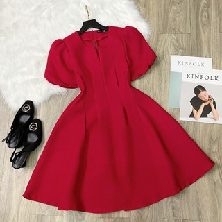 Đầm Bigsize, Đầm Xốp Ori Thiết Kế Ly Eo, Thuynguyenbigsize chuyên size từ 50-90kg