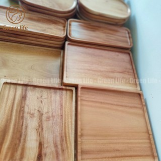 Khay gỗ Xà Cừ vuông 25cm