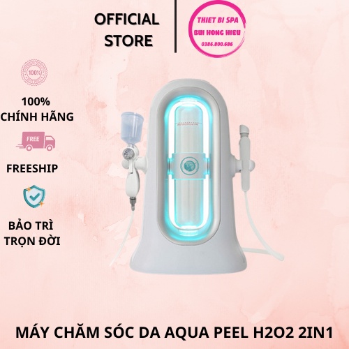 Máy chăm sóc da Aqua Peel H2O2 2in1 [BH 1 đổi 1] Máy làm sạch da chuyên sâu và phun oxy tinh khiết