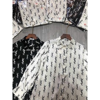 Áo sơ mi lụa 2 màu trắng, đen siêu đẹp. Size S M