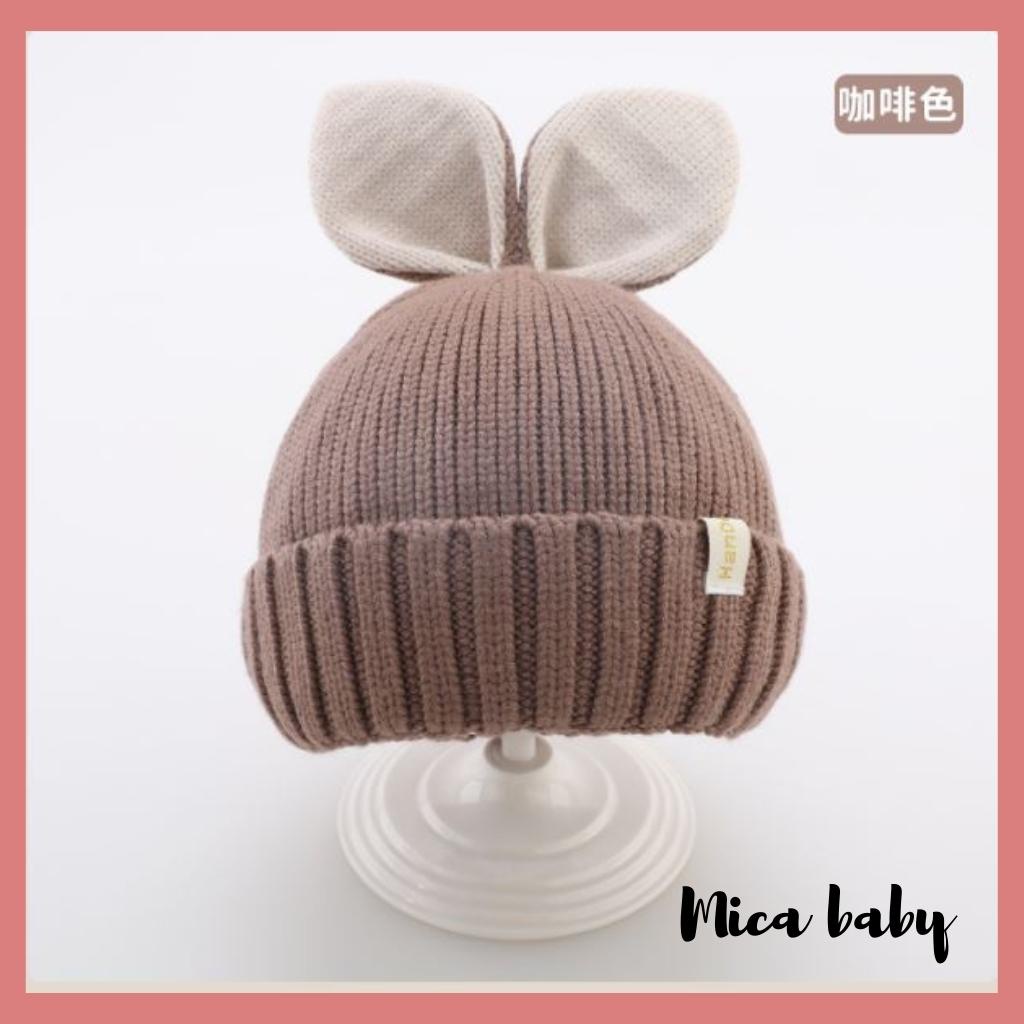 Mũ len Beanie hình tai thỏ dễ thương cho bé từ 1-3 tuổi ML198 Mica baby