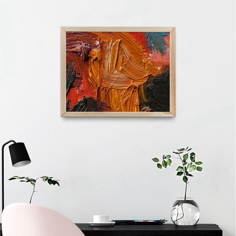 Khung gỗ 40x50 cm khung ảnh tự làm nghệ thuật thích hợp cho tranh trang trí nội thất tranh vẽ kim cương kỹ thuật số