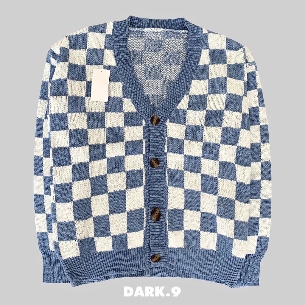Cardigan kẻ caro Uniex nam nữ  AL33333