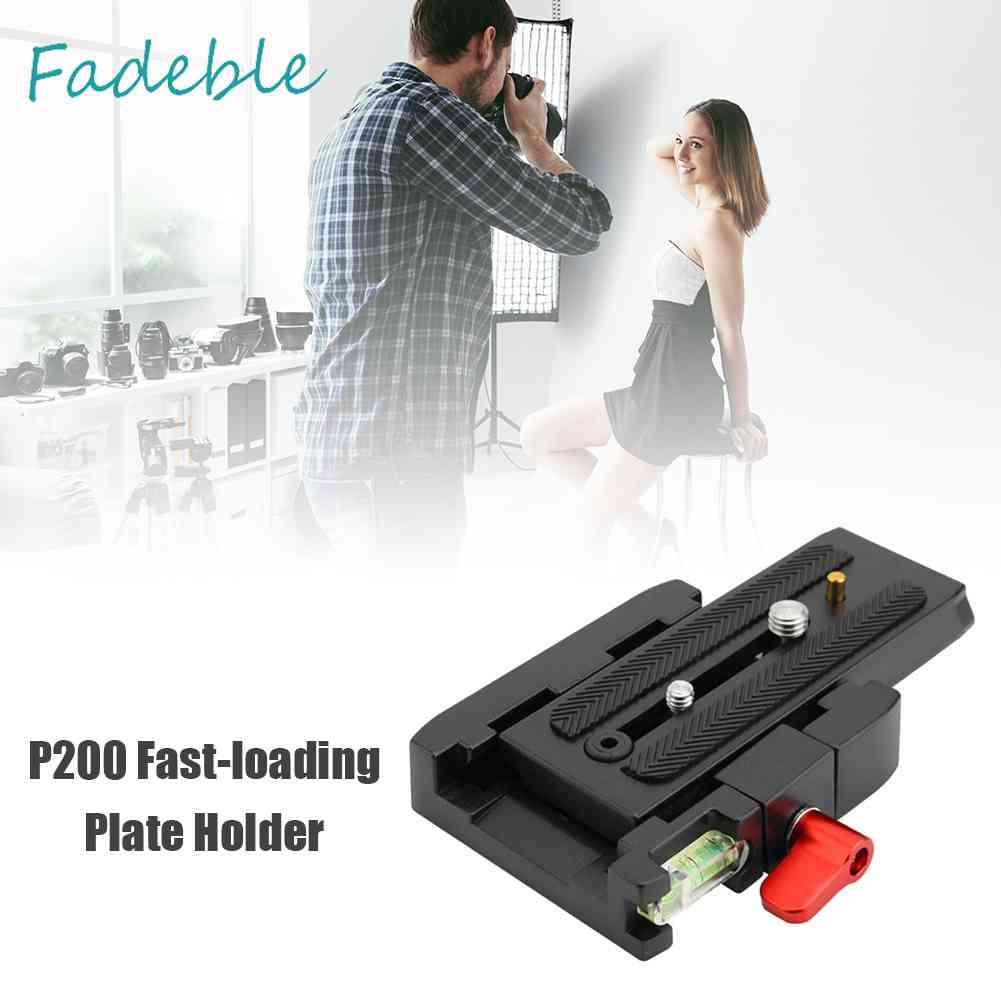 P200 Quick Release Plate Aluminium Alloy Clamp Tripod for Manfrotto 501 Q5