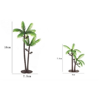 Cây dừa nhỏ trang trí bánh