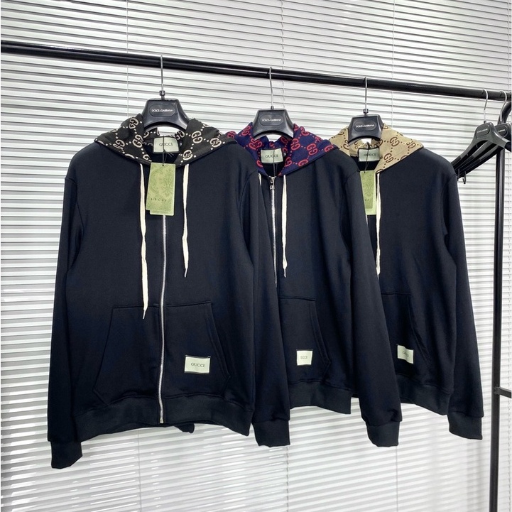 Áo Khoác Hoodie Zip Gc In Logo Mũ Cực Chất - Áo Khoác Hoodie Nam Nữ Gc Chất Vải Nỉ 2 Lớp Dày Dặn