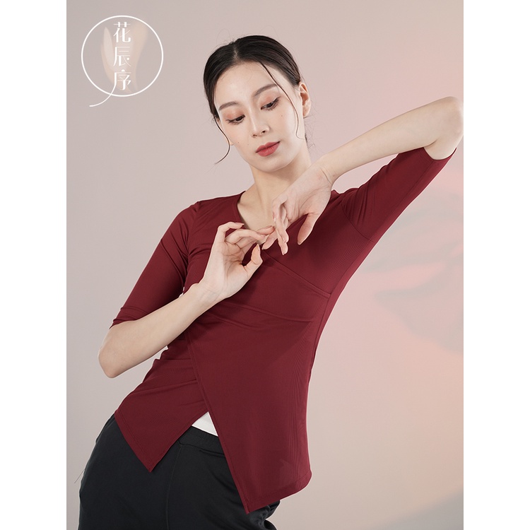 Bộ Trang Phục Múa Tay Lửng Cổ Chữ V Dành Cho Nữ