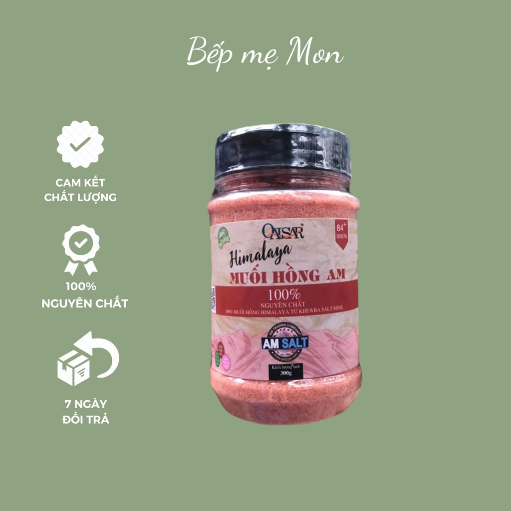 Muối hồng himalay AM 300gr tiện dụng Bếp mẹ Mon