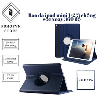 Bao da ipad mini 1/2/3 chống sốc xoay 360 độ