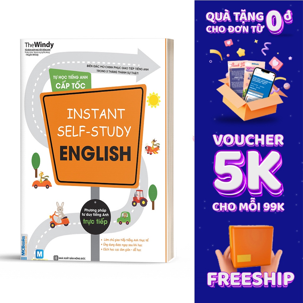 Sách - Instant self-study English - Tự Học Tiếng Anh Cấp Tốc Cho Người Mất Gốc - Học Kèm App Online