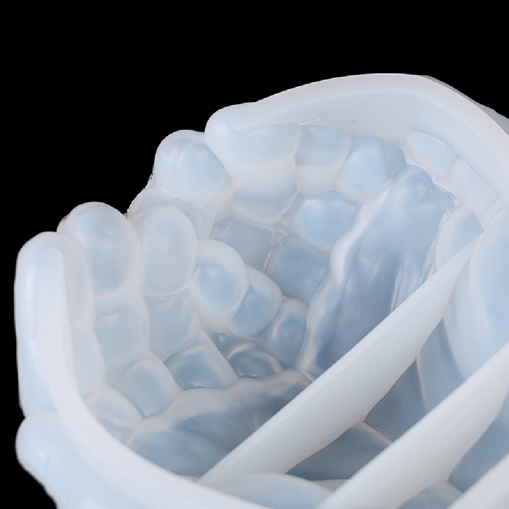 Khuôn Silicon Hai Tay Cầm Làm Chậu Hoa Đất Sét Xi Măng DIY