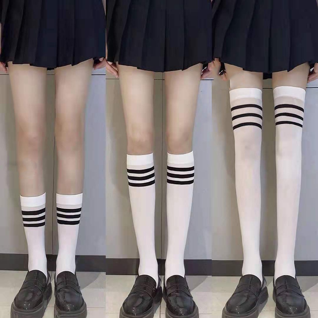 Vớ Ống Dài Qua Gối Phong Cách Nhật Bản Cho Học Sinh