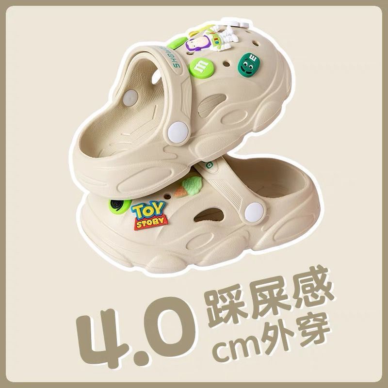 Giày Búp Bê Đục Lỗ Chống Trượt Cỡ Vừa Dễ Thương Thời Trang Mùa Hè Cho Bé Trai Và Bé Gái