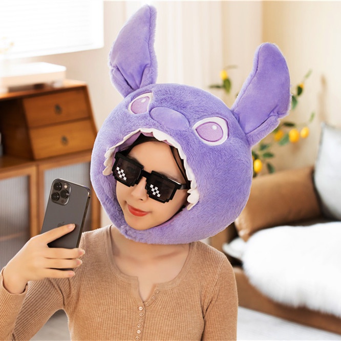 Mũ Len Hình Stitch Hoạt Hình Sáng Tạo Dễ Thương Vui Nhộn Ag1 Dành Cho Nam Nữ Làm Đạo Cụ Chụp Ảnh Trực Tiế