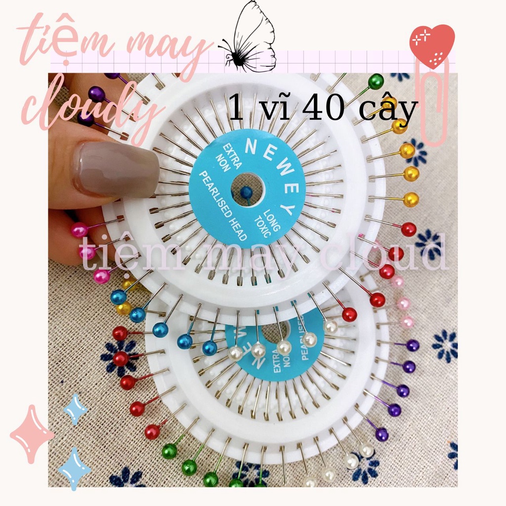 Kim ghim vải loại tốt: 1 vĩ - 10K