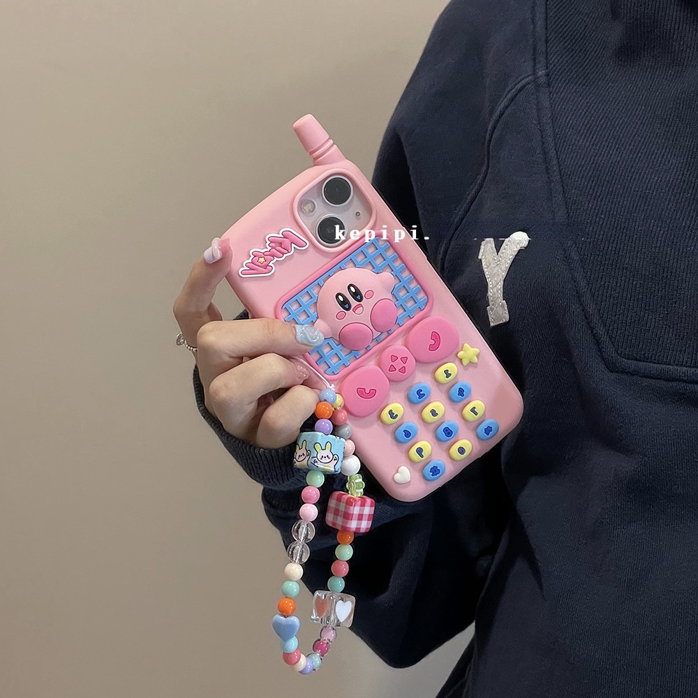 Ốp điện thoại họa tiết hoạt hình màu hồng dễ thương cho iPhone X 13ProMax 12 / 11 / 14pro