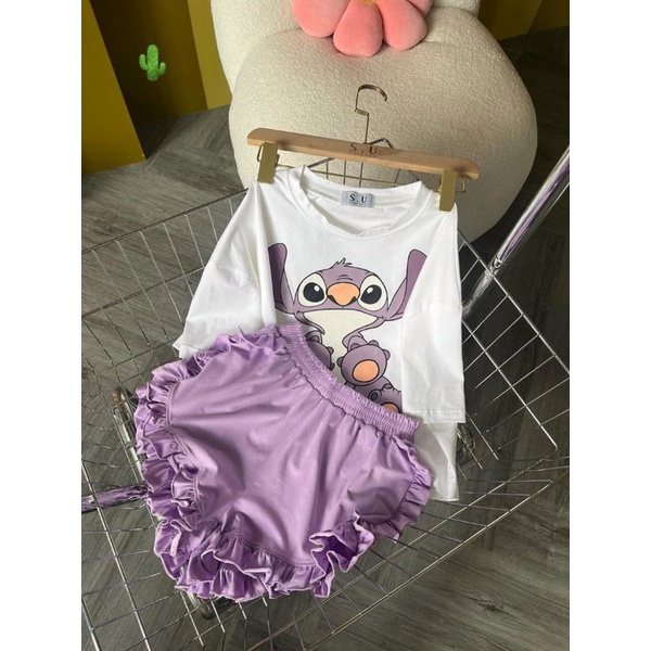 Set Đùi phối Áo Phông Rộng LYLS17621