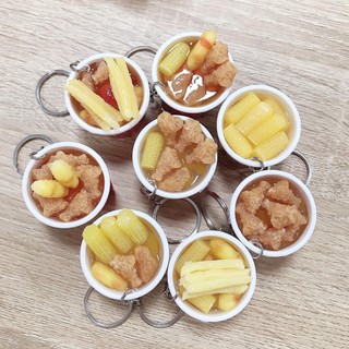 Mô hình đồ ăn khoai chiên gà rán