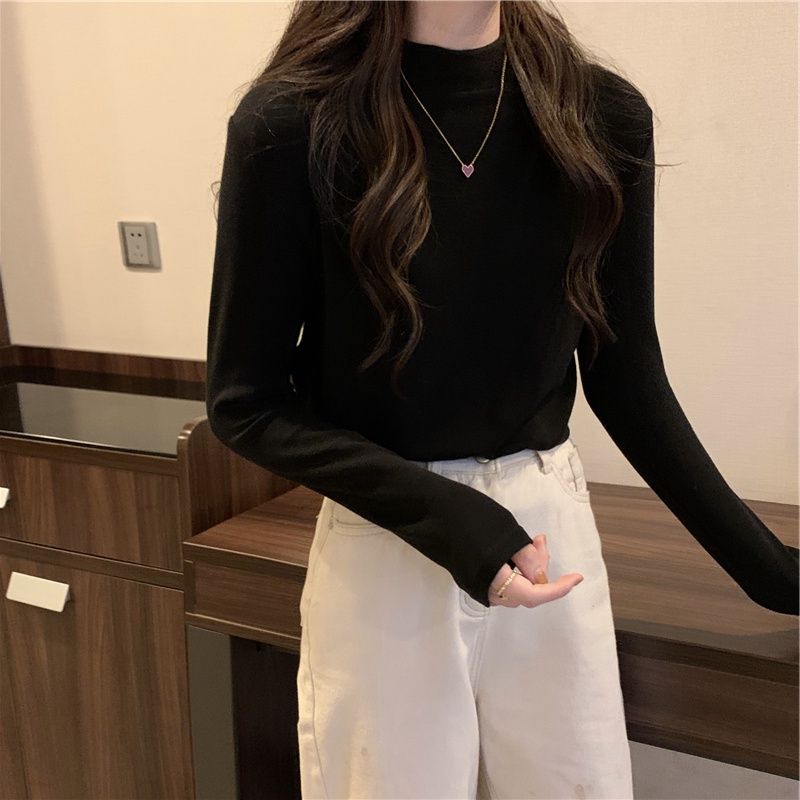 NRVP Áo Thun Nữ Dài Tay Dáng Rộng Thời Trang Hàn Quốc