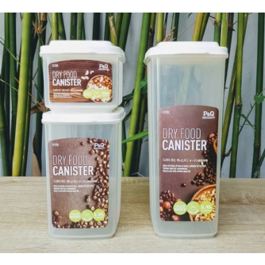 P-1735 - Hộp nhựa Dry Food Canister 750ML, hiệu P&Q  - Màu trắng