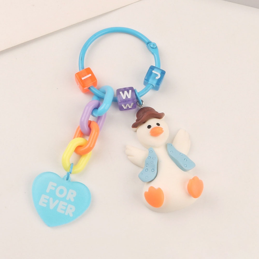 Vỏ Bảo Vệ Hộp Sạc Tai Nghe Không Dây Qipin Hình Chú Vịt / Trái Tim Kèm Móc Khóa Xinh Xắn