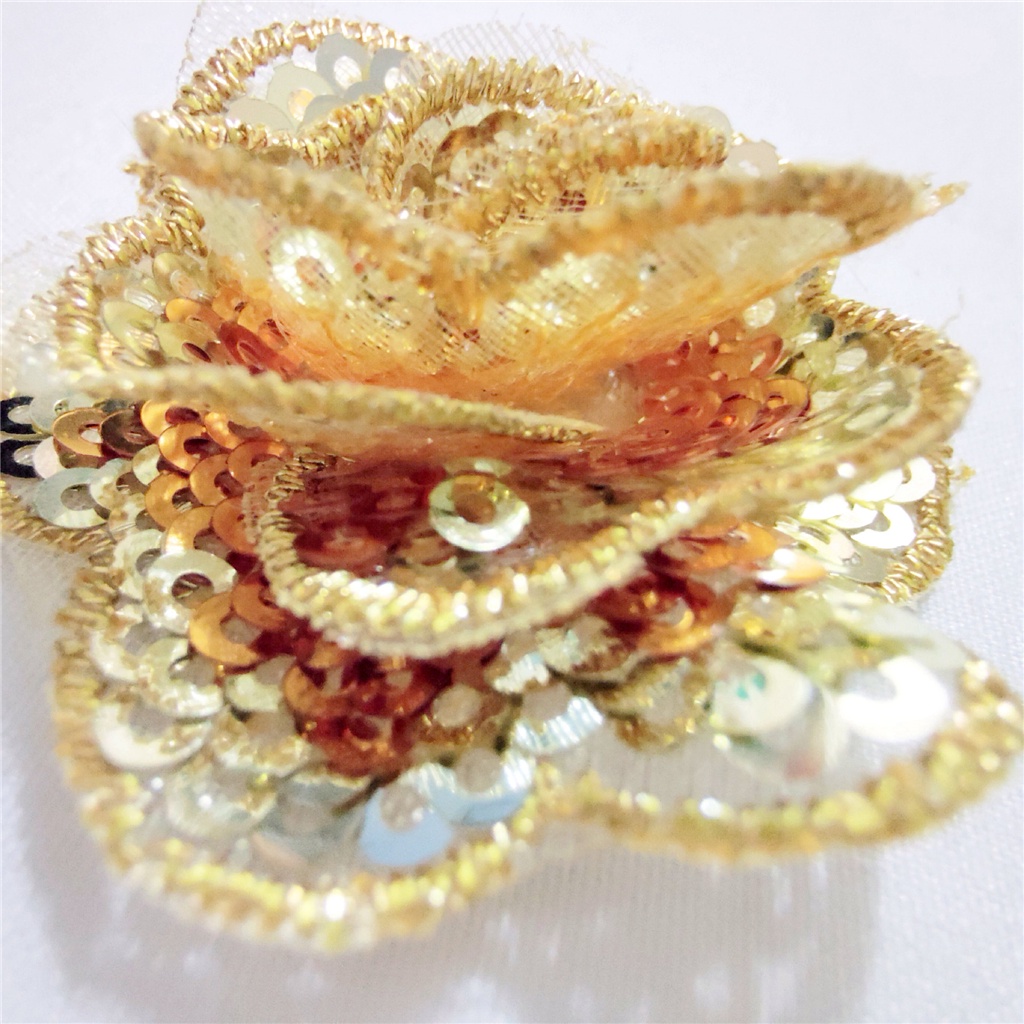 Miếng Dán Ủi Thêu Hình Hoa 3D 4CM Thời Trang