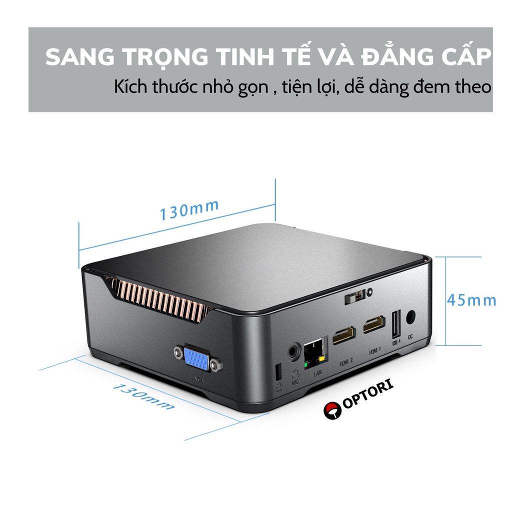 Máy tính để bàn – Server – Mini PC – Intel NUC NiPoGi Pro - Intel N5105 RAM12GB ROM256GB