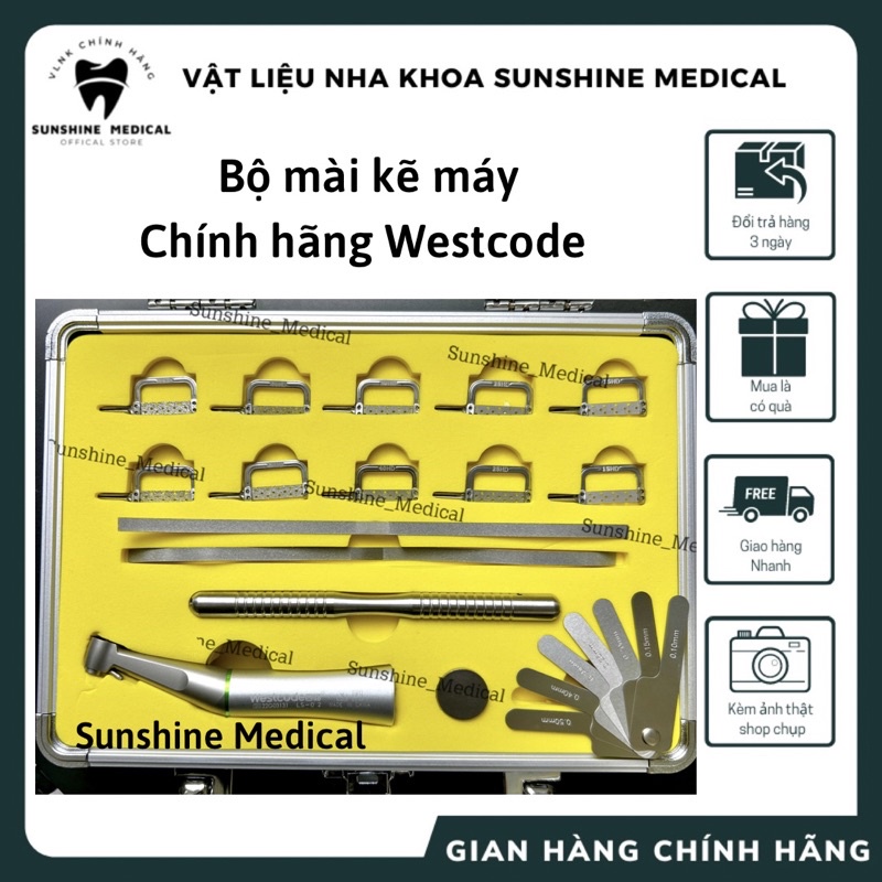 Bộ mài kẽ máy WESTCODE chính hãng, set cắt kẽ chỉnh nha cao cấp
