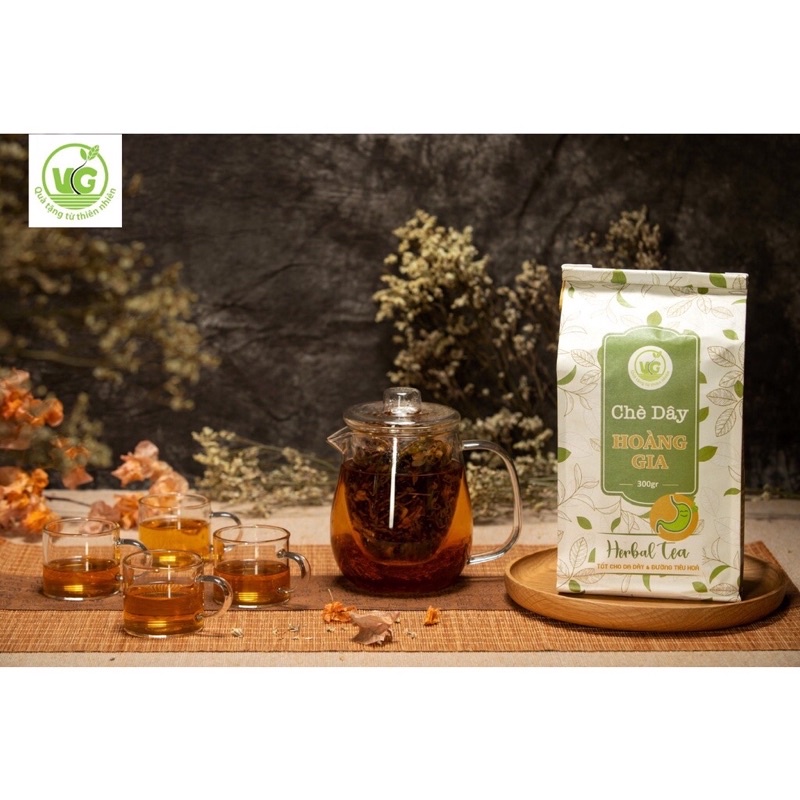 Chè Dây Hoàng Gia Phiên Bản Mới 300g - Hỗ Trợ Đau Dạ Dày Khuẩn HP Giảm Ợ Hơi Ợ Chua
