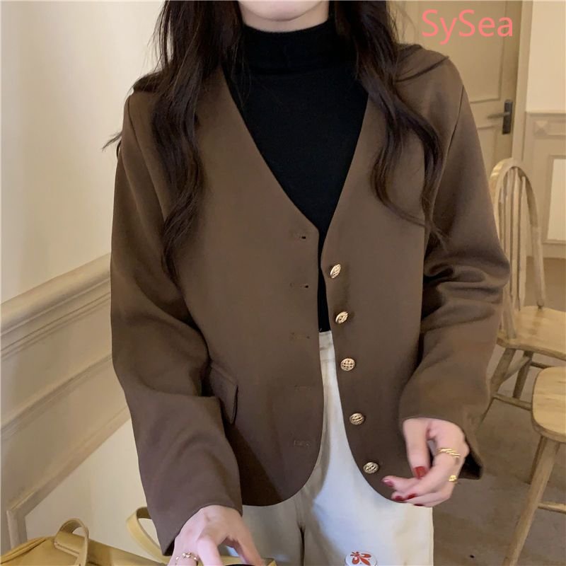 Áo Khoác Blazer Thời Trang Thu Thanh Lịch Cho Nữ