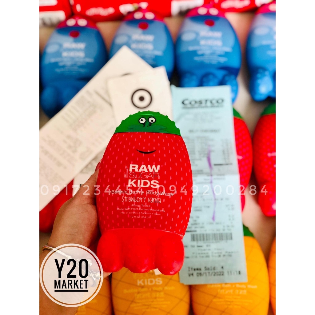 SỮA TẮM RAW SUGAR KIDS MỸ