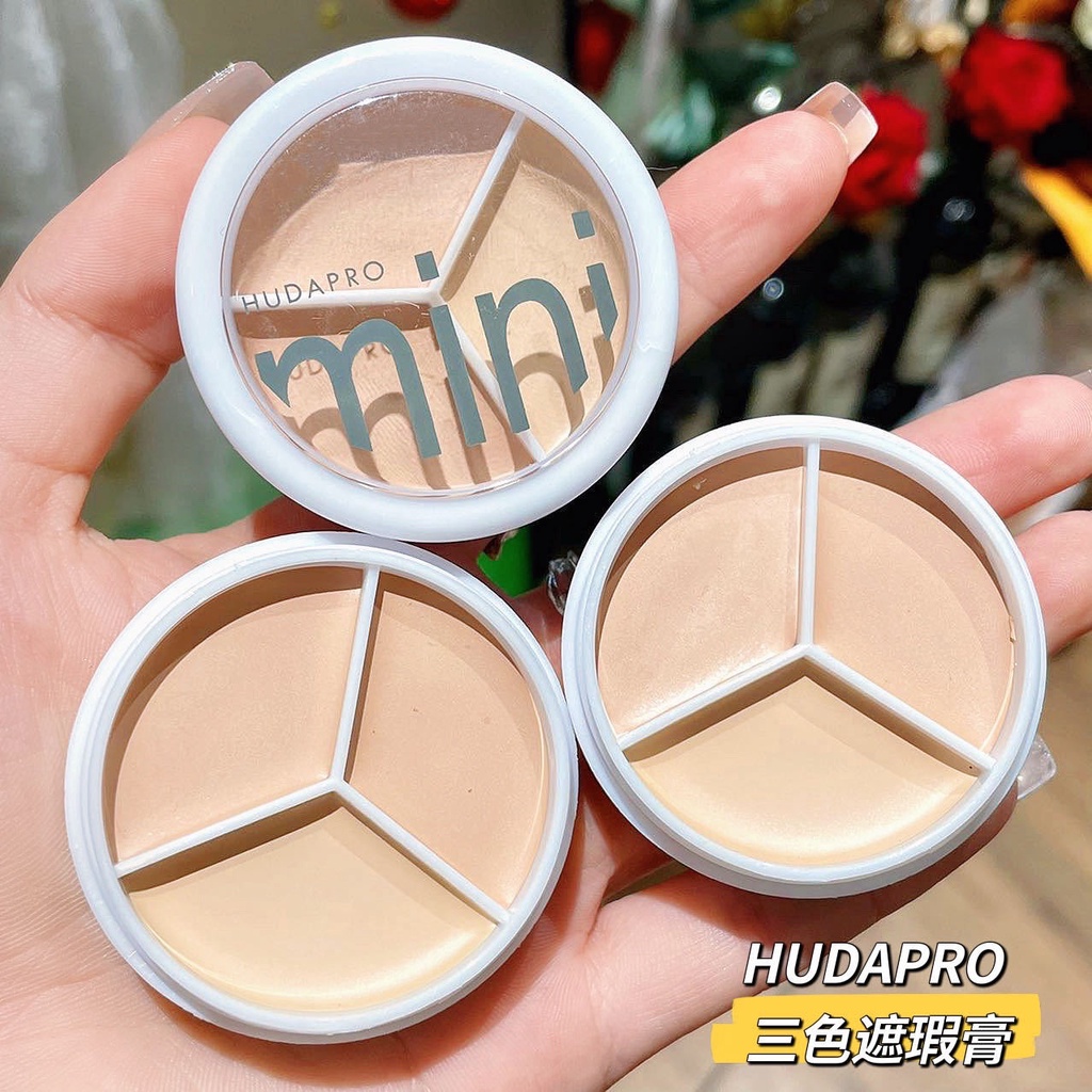 Kem che khuyết điểm HUDAPRO, kem che khuyết điểm 3 ô concealer nội địa Trung F7 - Sammi Beauty | BigBuy360 - bigbuy360.vn