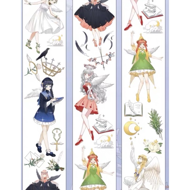 Washi tape nhân vật nữ thiên thần pet N01