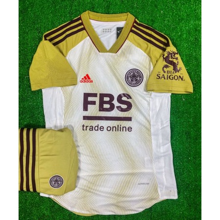 Bộ áo đá bóng Leicester City vàng Super hàng Thailand 2022-2023 Giống thi đấu 99%