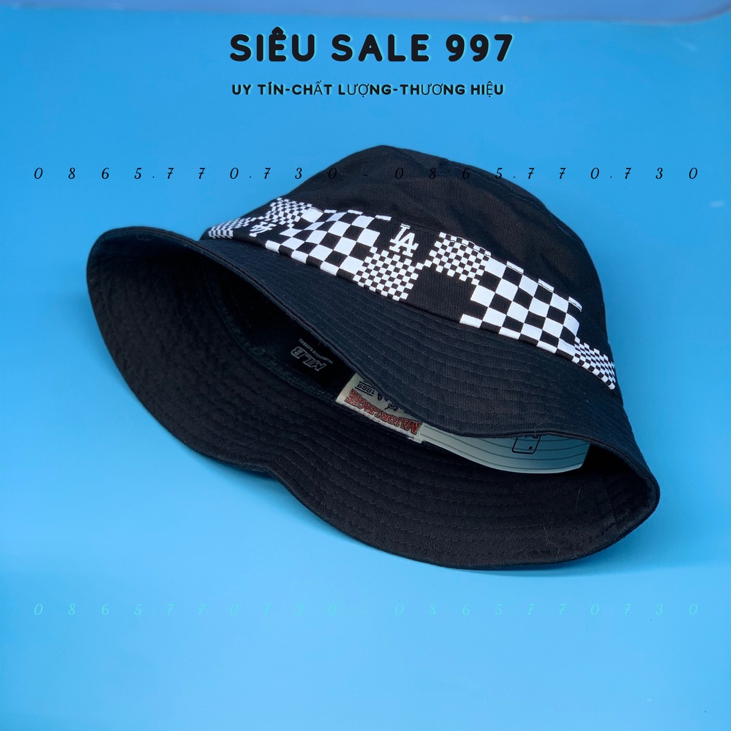 MŨ BUCKET L-A HỌA TIẾT CA RÔ CAO CẤP VẢI XỊN FULL TEM MÁC THỜI TRANG