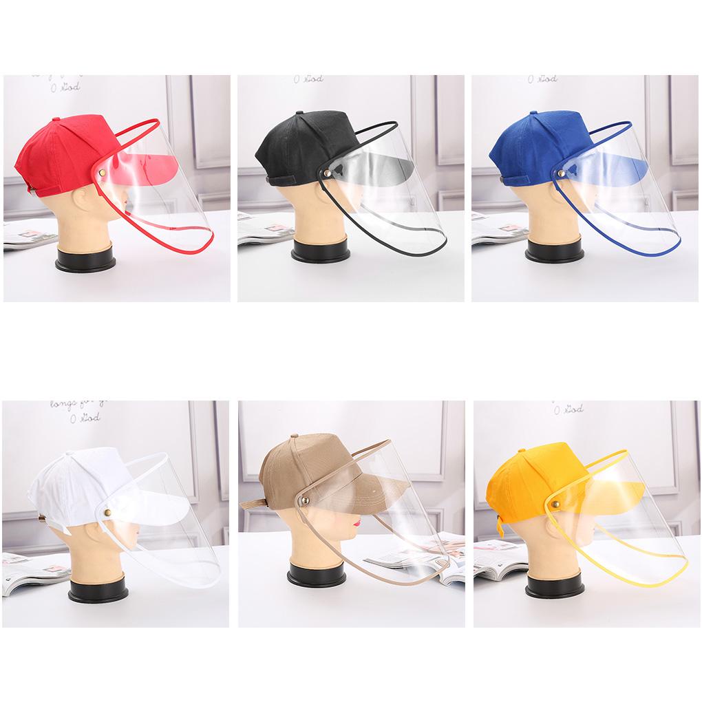Mũ Lưỡi Trai Có Tấm Chắn Trong Suốt Bảo Vệ Mặt Tháo Rời Được Tiện Dụng Thời Trang Unisex