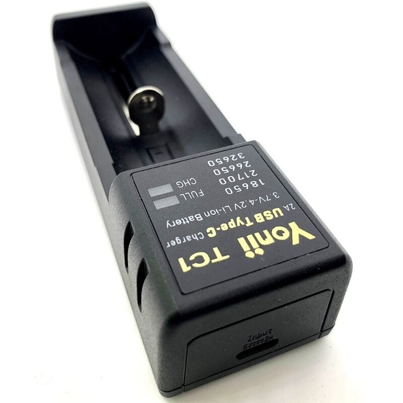 Yonii TC1 Sạc nhanh Li-ion 2A Type-C cho pin 18560/20700/21700/26650…..
