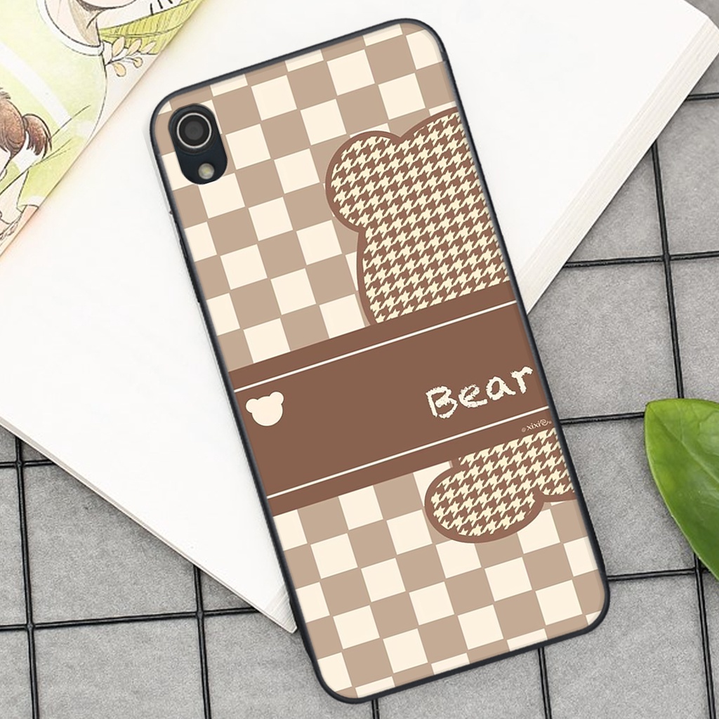 Ốp lưng Vivo Y91C / Y93 KHÔNG VÂN TAY in hình tim, kẻ vuông mẫu mới CỰC XINH