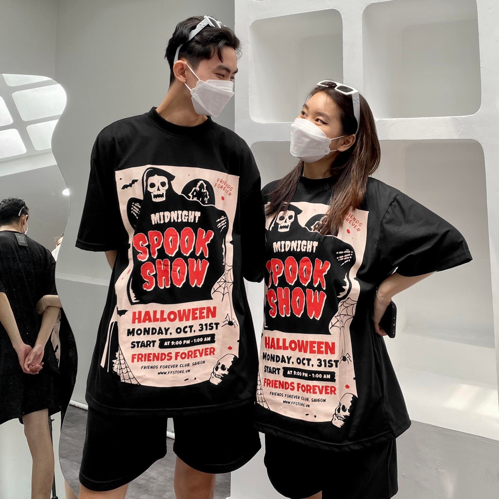 ÁO THUN FF FORM RỘNG FRIENDS FOREVER SPOOK SHOW TEE, VẢI THUN 2 CHIỀU COTTON 250GSM