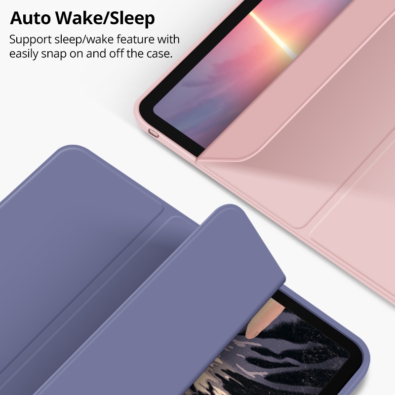 Ốp Máy Tính Bảng Nam Châm Cho iPad Pro 11 Case 2021 2020 2022 Air5 Air 4 10.9"Bao Da Máy Tính Bảng TPU Mềm Nắp Gập Thông Minh Cho iPad Pro 11 2018 10.2 7th 8th 9th 10th 10.9 Air 3 2 1