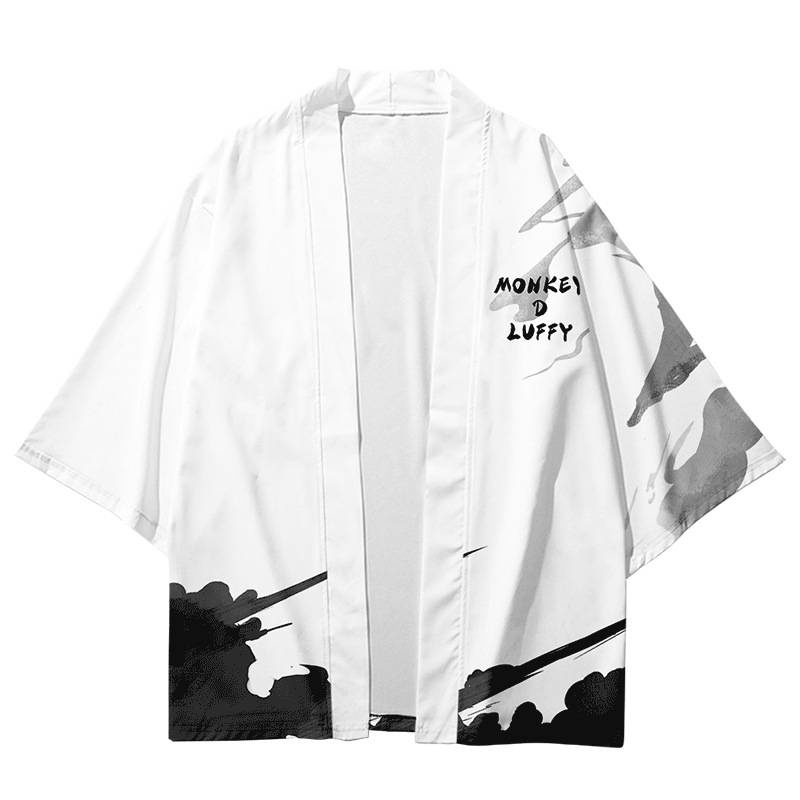 Áo Khoác Kimono In Hình Nhân Vật Haori Luffy ONE PIECE 3D