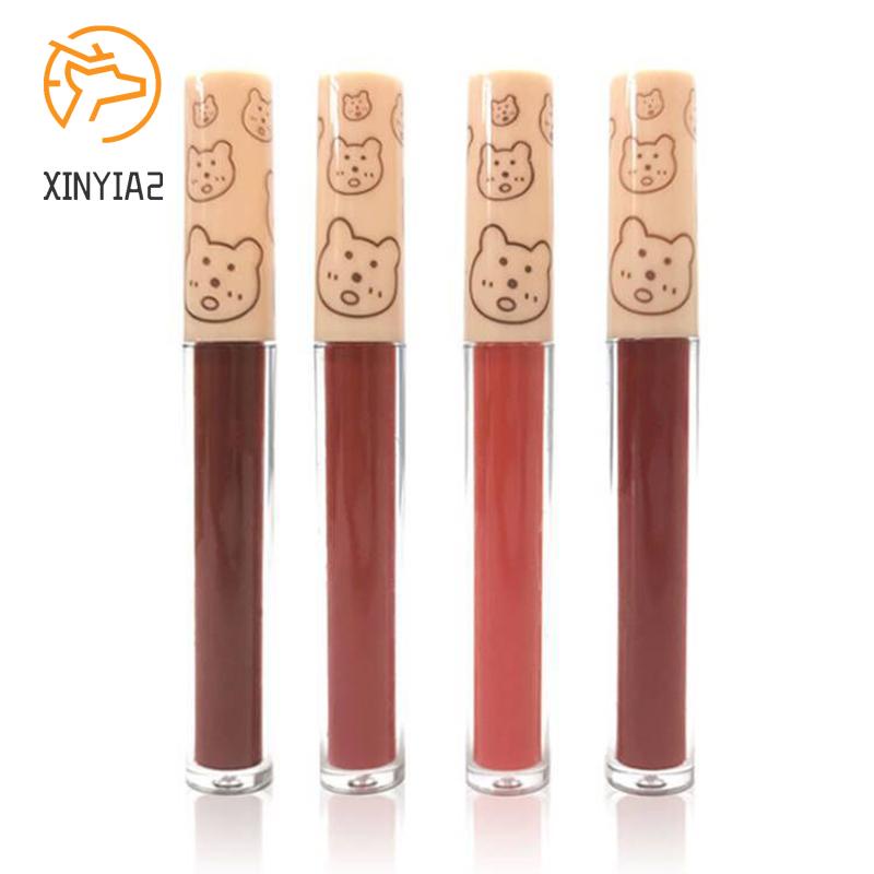 1 PCS Set 4 thỏi son kem nhung lì NYXKISS dưỡng ẩm môi 4 màu chống dính 1PCS