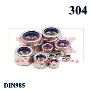 Đai ốc khóa inox 304 đầu pvc
